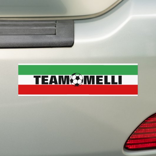 Team Melli ... Bumpersticker (Op auto)