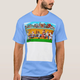 Team met karakter t-shirt