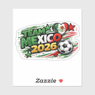 TEAM MEXICO 2026 MEXICO Fan Mexicaanse trots voe Sticker