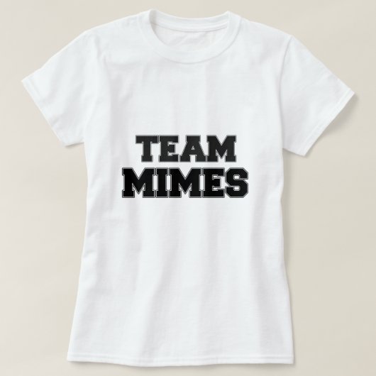 Team Mimes T-shirt (Design voorkant)