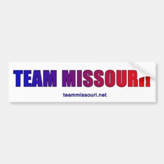 Team Missouri Proud. Bumpersticker