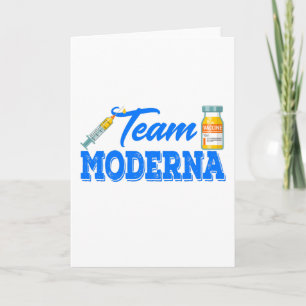 Team Moderna Funny Vaccine Kaart