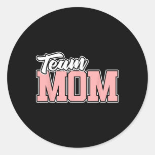Team Moeder Verkoop Softll Voetbal Volleyll Voetll Ronde Sticker