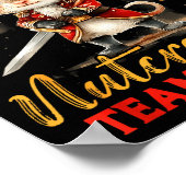 Team Mouse Nutcracker Christmas Dance Pajamas Kids Poster (Hoek)