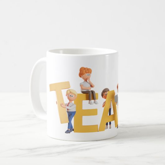 TEAM Mug – Fun & Motivational Design (Devant gauche)