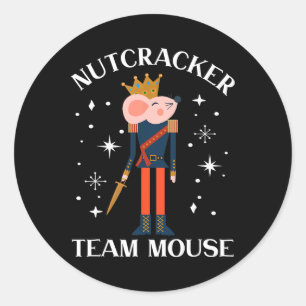 Team Muis Notenkraker Kerst Dans Plezier Soldaat Ronde Sticker