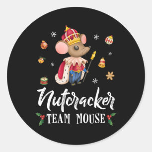 Team Muis Notenkraker Kerst Dans Pret Soldaat Ronde Sticker