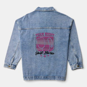 Team Nachtdienst Verpleegster Denim Jacket