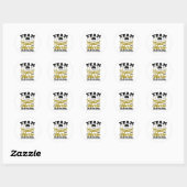 Team Nachtdienst Verpleegster Ronde Sticker (Vel)