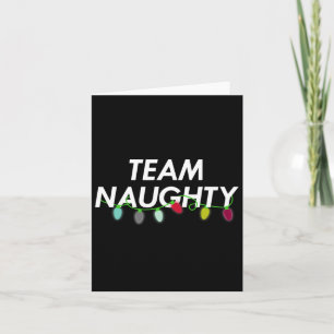 Team Naughty Leuke Grappige Kerstvakantie naar de  Kaart