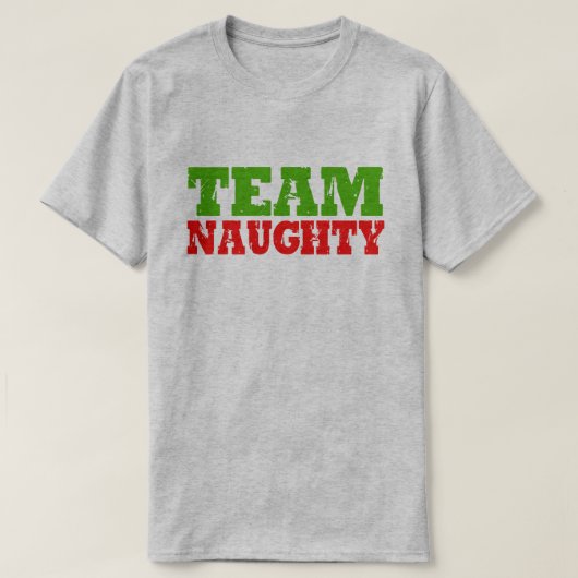 TEAM NAUGHTY T-SHIRT (Design voorkant)