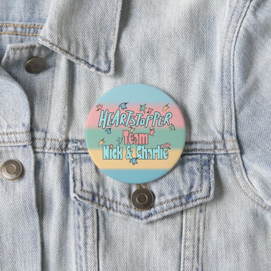 Team Nick en Charlie kleurrijk Ronde Button 7,6 Cm (In situ)