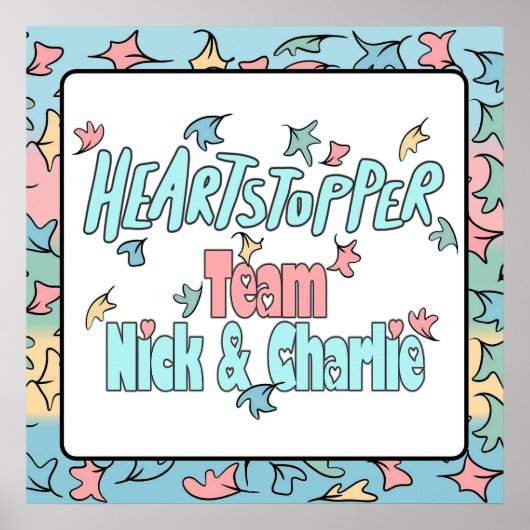 Team Nick en Charlie White Poster (Voorkant)