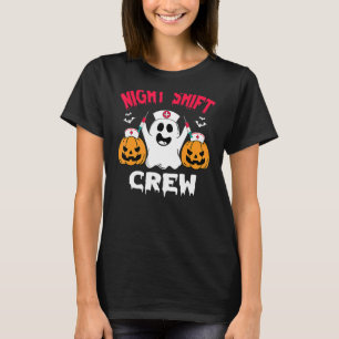Team Night Shift Zurse Halloween Halloween Scrub T-shirt