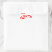 Team Ninja Ronde Sticker (Tas)
