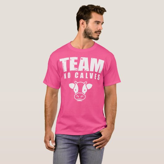 Team No Calves Skip Leg Day Funny Weightlifting T-shirt (Voorkant volledig)