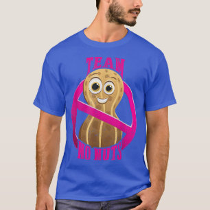 Team No Nuts gender laat zwangerschapsaankondiging T-shirt