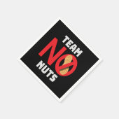 Team No Nuts Nut Nut Allergy Servet (Hoek)