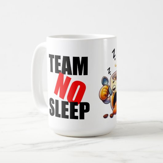 Team NO Sleep Mug (Devant gauche)