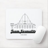 Team Normaliteit (Bell Curve Statistics Humor) Muismat (Met muis)