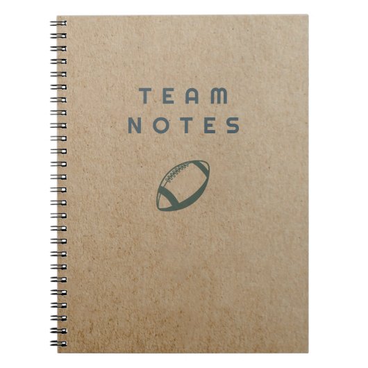 Team Notes - Football Notitieboek (Voorkant)