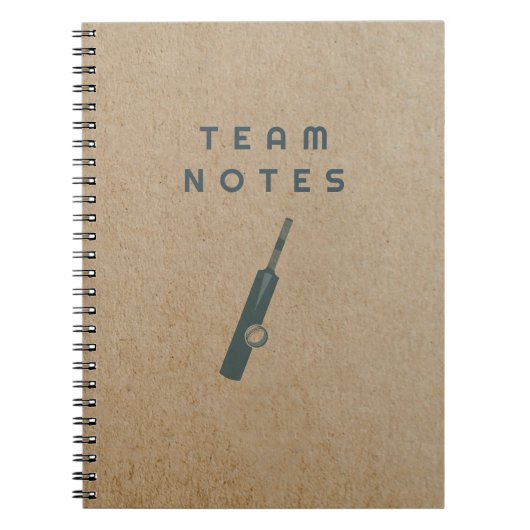 Team Notes - for Cricket Coaches, Players & Fans  Notitieboek (Voorkant)