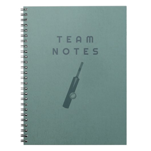 Team Notes - for Cricket Coaches, Players & Fans  Notitieboek (Voorkant)