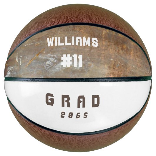 Team Nummer Aangepaste naam Afstuderen Cadeaucode Basketbal (Voorkant)