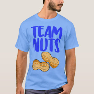 Team Nuts Peanut Funny Gender onthulling T-shirt