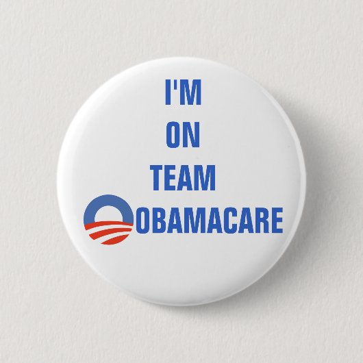 TEAM OBAMACARE - BUTTON (Voorkant)