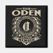 Team Oden Lifetime Member Funny Oden Family Name V Magneet (Voorkant)
