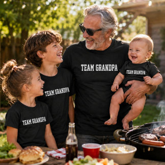Team Opa bijpassend cadeau voor baby en familie Romper