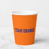 Team Oranje Papieren Bekers (Achterkant)