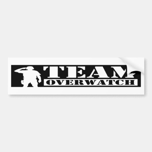 Team Overwatch Bumpersticker (Voorkant)