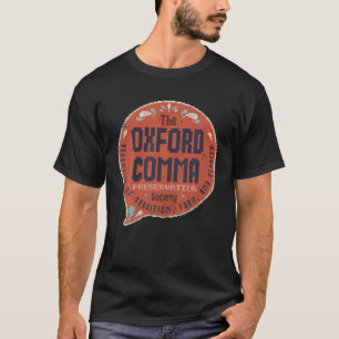  team Oxford Comma Grammar Politie Engels N T-shirt