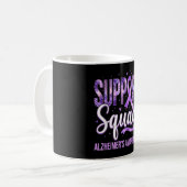 Team paarse lint squad steun squad alzheimer koffiemok (Voorkant links)