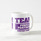 Team paarse personaliseert team en noemt mok (Voorkant rechts)