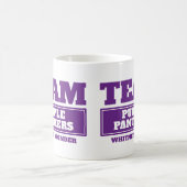 Team paarse personaliseert team en noemt mok (Center)