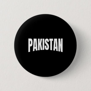 Team Pakistan Wereld Cricket Cup Fan Shirt Jersey Ronde Button 5,7 Cm