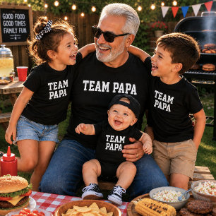 Team Papa bijpassende cadeau voor Vaderdag  Romper