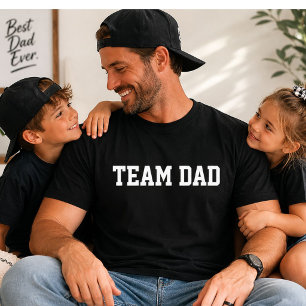 Team Papa Varsity Grappige Vaderdag Cadeau T-shirt