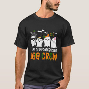 Team Paraprofessional Boo Crew Schattige Ghost Hal T-shirt