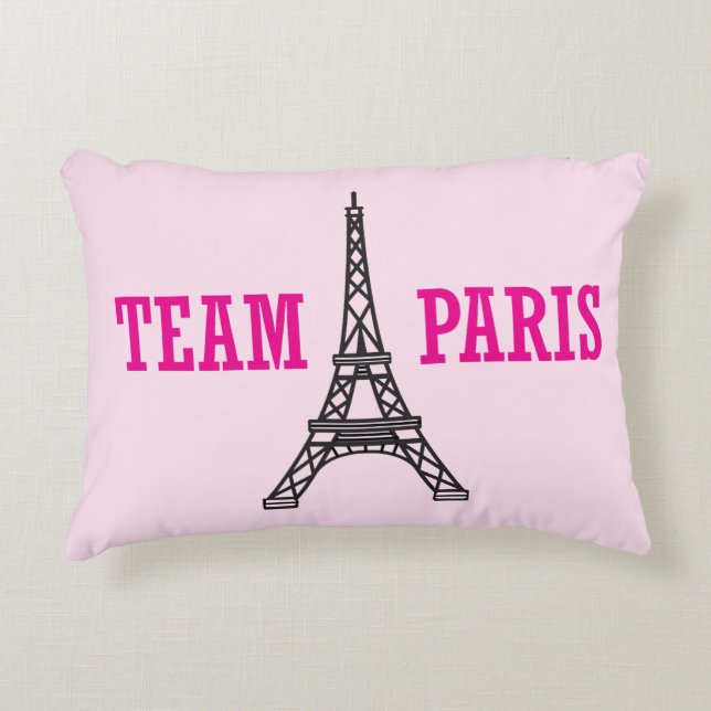 "Team Paris" Accent Pillow Kussen (Voorkant)