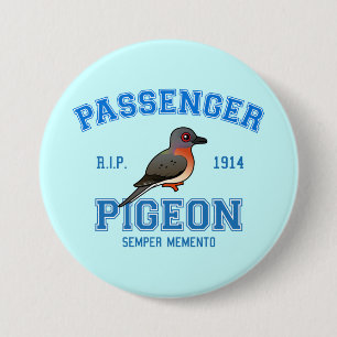Team Passenger Pigeon Ronde Button 7,6 Cm