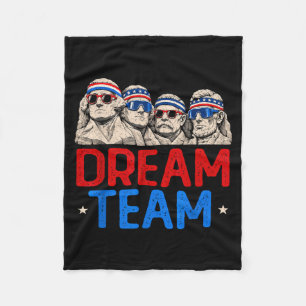 Team Patriottische Presidenten Mount Amerikaans Us Fleece Deken