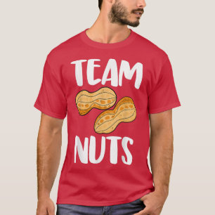 Team Peanut Tasty Nutty Funny Gender onthult Nuts T-shirt