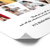 Team Photo Collage Collage Afscheidsfeest Poster (Hoek)