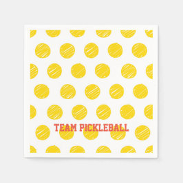 Team Pickleball Oranje Gele Balls White Sports Servet