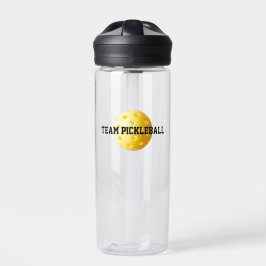 TEAM PICKLEBALL Sports Yellow Ball Fun Waterfles