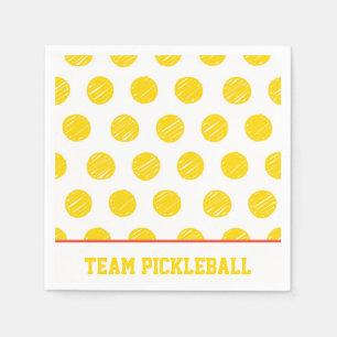 Team Pickleball Yellow Balls White Oranje Sports Servet